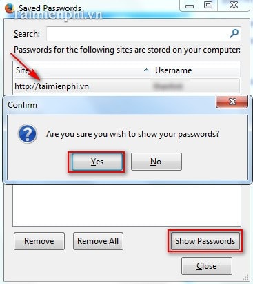 Xóa mật khẩu tài khoản đã lưu trên Firefox