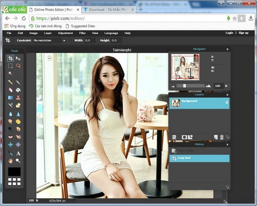 Chỉnh sửa ảnh Online trên Pixlr, phiên bản Photoshop trực tuyến