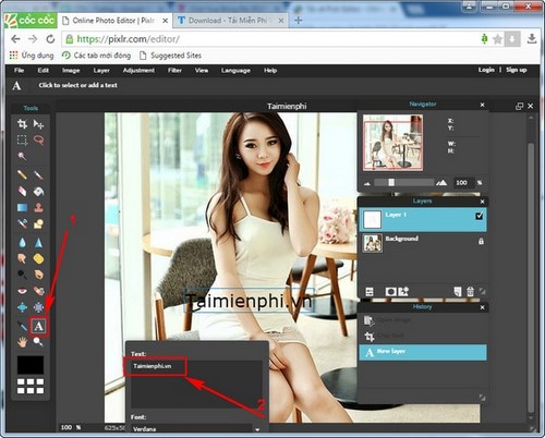 Chỉnh sửa ảnh Online trên Pixlr, phiên bản Photoshop trực tuyến