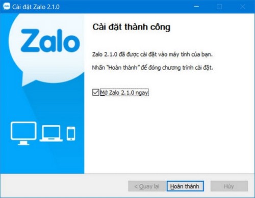 cap nhat zalo tren may tinh phien ban moi