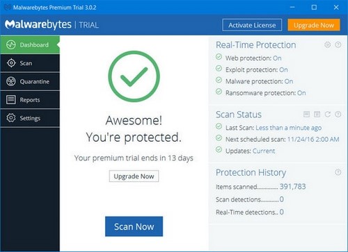 Trải nghiệm Malwarebytes Premium, mạnh mẽ và khác biệt