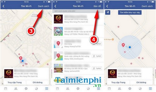 Tìm điểm phát wifi trên Facebook cho iPhone, iPad