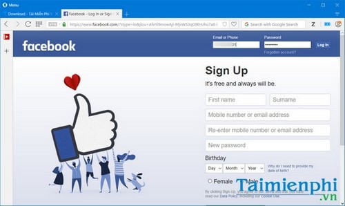 Đăng nhập Facebook bằng những cách sau đây