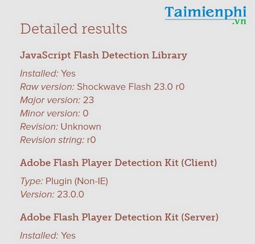 Cách nhận biết Flash Player đã được cài trên máy tính