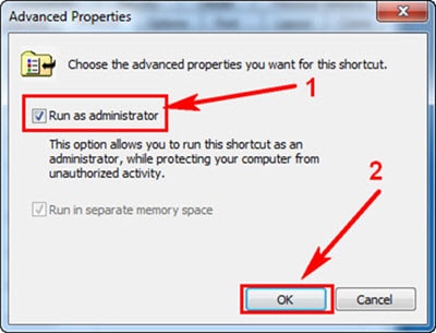 Cách tạo shortcut tường lửa trong Windows 7