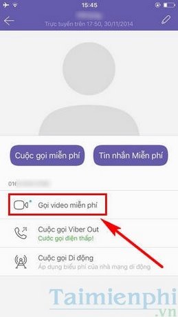 Cách gọi video call bằng Viber trên điện thoại iPhone
