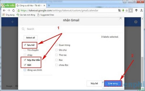 Sao lưu thư Gmail về máy tính, tải thư từ gmail về PC