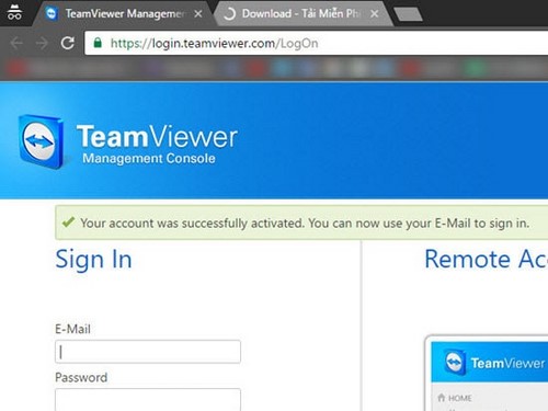 Đăng ký Teamviewer, tạo tài khoản Teamviewer