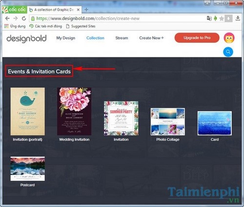Cách sử dụng DesignBold, website thiết kế banner, card online