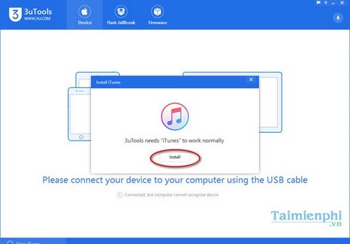 Cài 3uTools, sử dụng 3uTools kết nối iPhone với máy tính 2