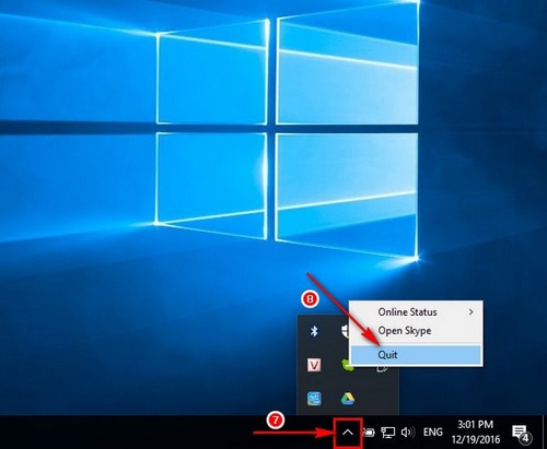 Cách dừng Skype từ ứng dụng chạy nền trên Windows 10