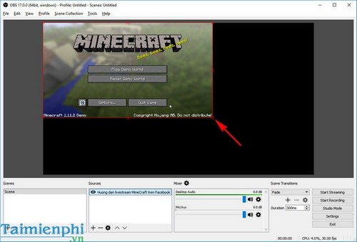 Cách phát trực tiếp game MineCraft trên Facebook