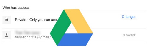 Thay đổi quyền sở hữu, chỉnh sửa file và thư mục trong Google Drive