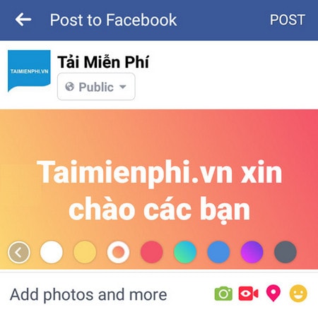 dang status facebok nhieu mau sac