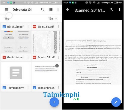 Hướng dẫn scan tài liệu bằng Google Drive, quét tài liệu trên Google Drive