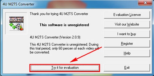 Chuyển đuổi video AVI sang MP4 bằng 4U M2TS Converter