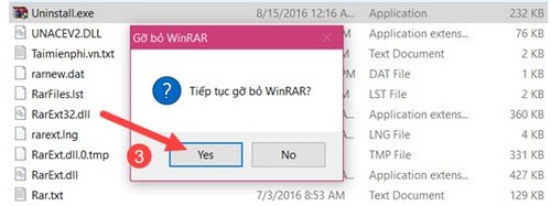Cách gỡ bỏ WinRAR khỏi máy tính, xóa WinRAR trên pc