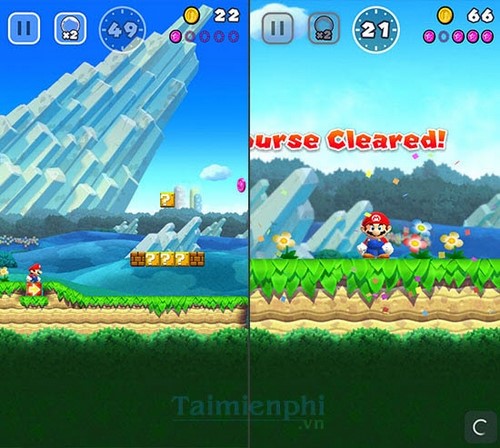 Chọn chế độ chơi trong Super Mario Run