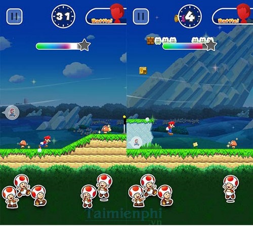 Chọn chế độ chơi trong Super Mario Run