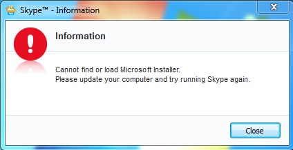 Sửa lỗi không cài được Skype trên Windows 7