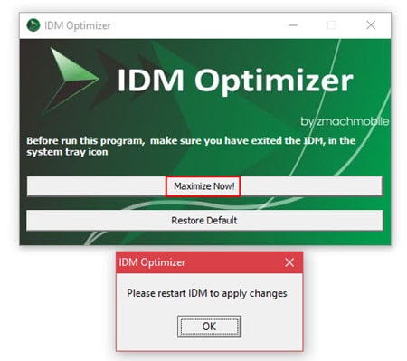 Cách tăng tốc độ download file của IDM gấp đôi 7