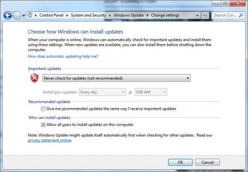 Sửa lỗi Windows Update dừng đột ngột
