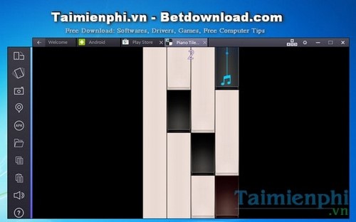 Chơi piano tiles 2 trên máy tính bằng BlueStacks