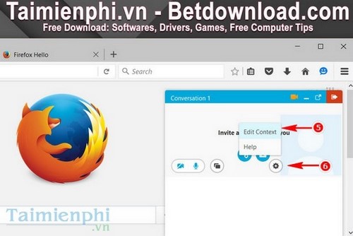 How to use firefox hello to call a domain name?