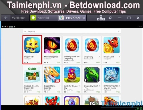 Chơi Dragon City trên pc bằng BlueStacks