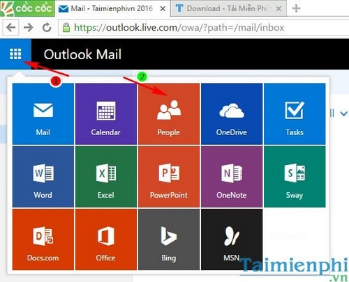 Thêm email mới vào danh bạ Hotmail