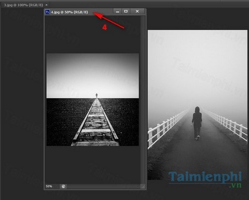 Ghép 2 ảnh vào nhau trong Photoshop CS6