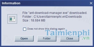 Kéo thả để download trên Ant Download Manager