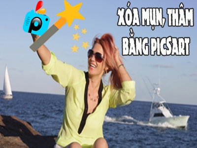 thu thuat xoa mun vet tham bang picsart