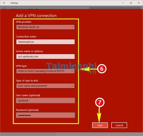 Cách cấu hình VPNBook với PPTP VPN