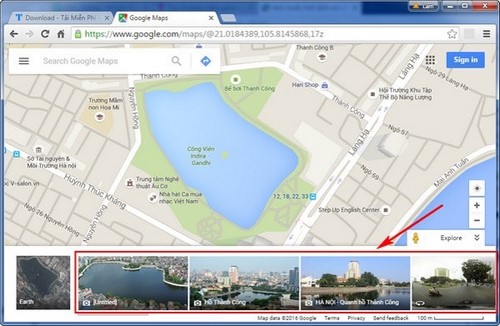 Dùng Google Maps để xem trước hình ảnh nơi sắp tới