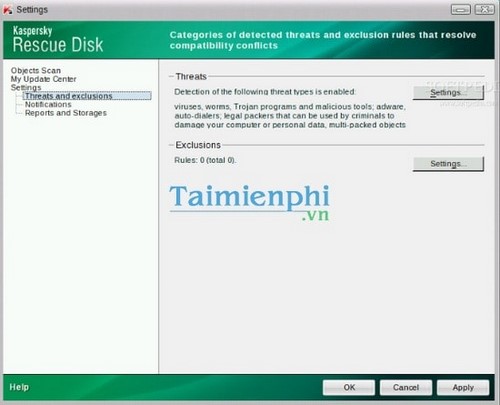 kaspersky rescue disk usb where is trash folder