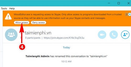 Tạo status, dòng tâm trạng nhấp nháy trong Skype