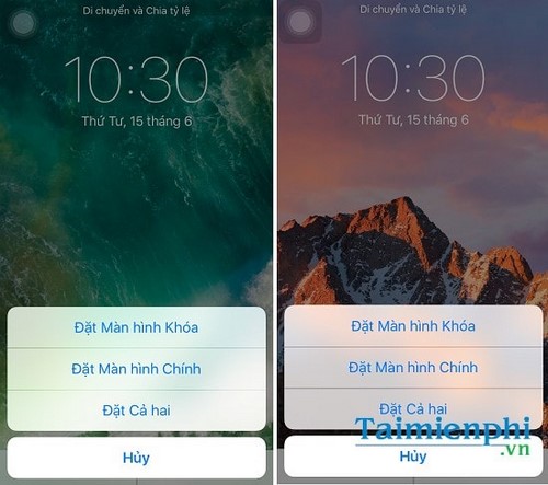 Tải ảnh nền iOS 10, macOS Sierra trên iPhone, máy tính