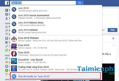 tim kiem thong tin euro 2016 tren facebook