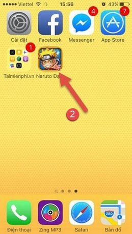 Chơi Naruto đại chiến trên iPhone 6S