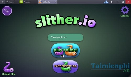 play slither.io play every day on pc in bluestacks