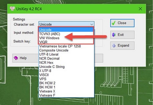 Tổng hợp phím tắt Unikey trên máy tính 2