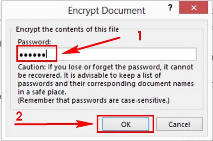 Đặt mật khẩu file Excel 2013, tạo password bảo vệ tập tin Excel 2013