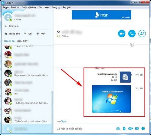 Gửi file offline trên Skype, cách chia sẻ file khi không online trên Skype