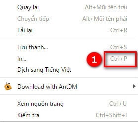 In trang web voi trinh duyet Coc Coc