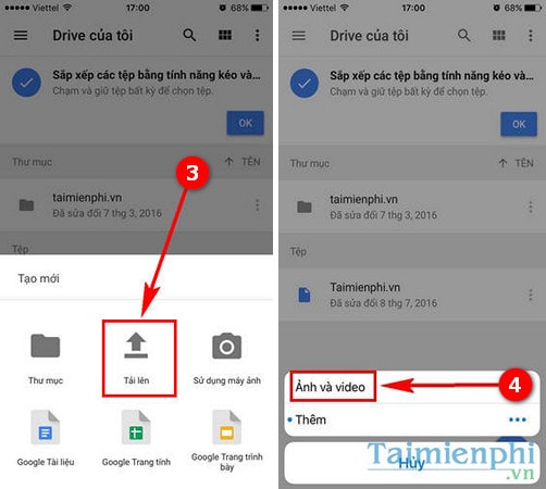 Tải File Lên Google Drive Trên Iphone, Android