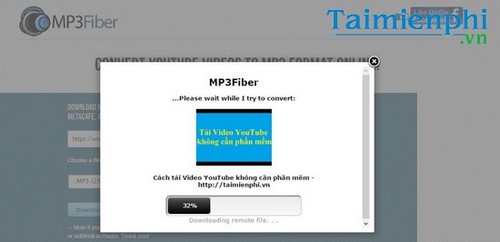 Tải video, nhạc YouTube bằng Mp3fiber