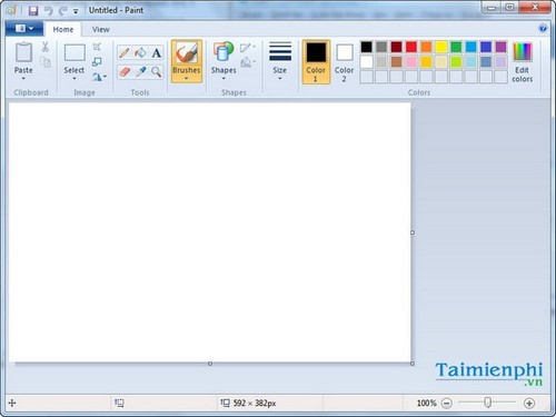 Cách mở Paint trong Windows 7, Open công cụ vẽ Paint
