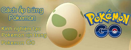 Cách ấp trứng Pokemon, kinh nghiệm tạo Pokemon xịn trong Pokemon Go