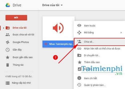 Cách chia sẻ file trên Google Drive trực tuyến